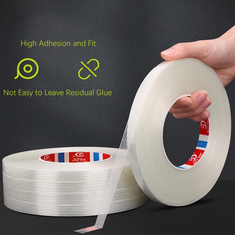 KAIY Strapping Tape 3 Roll, 1/2 inch x 60 yds Fiberglass Reinforced Packing Tape Heavy Duty, Wearproof Tape,100 lbs per inch Tensile Strength - Image 2